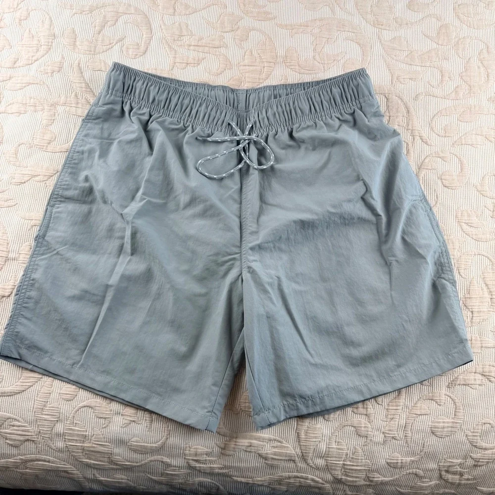 Goodfellow & Co Mens Gray Swim Trunks Mesh Lined Board Shorts Size Medium
